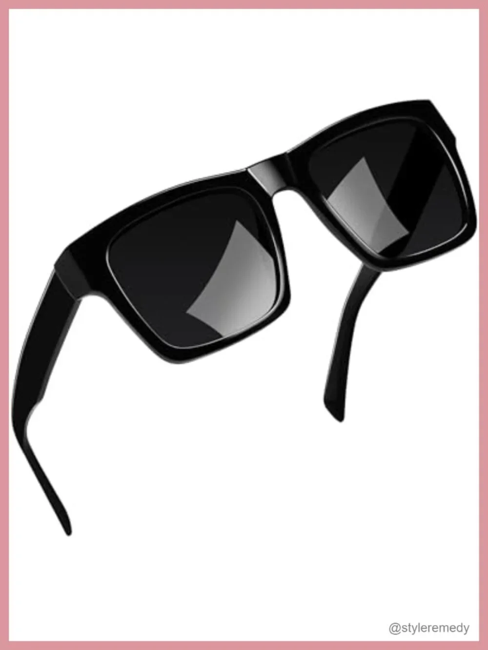 Acetate Square Sunglasses Polarized UV400 Protection Oversized Retro Shades